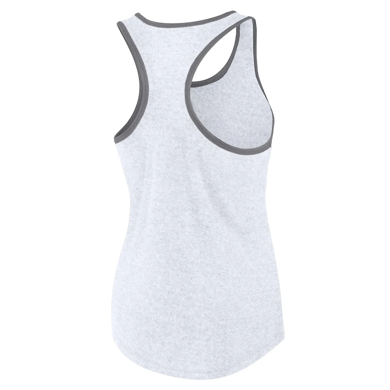 Women's Fanatics Ash Clemson Tigers Fuel Racerback Tank Top