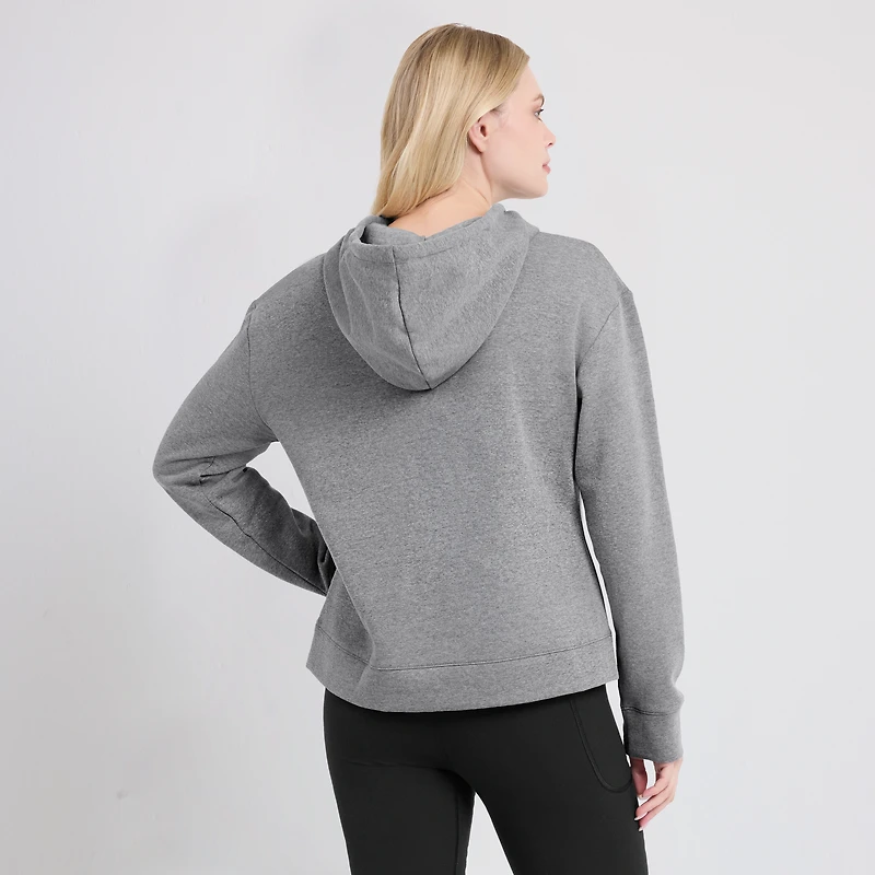 Sweat à capuche Fanatics Heather Grey Clemson Tigers Script Favorite pour femmes