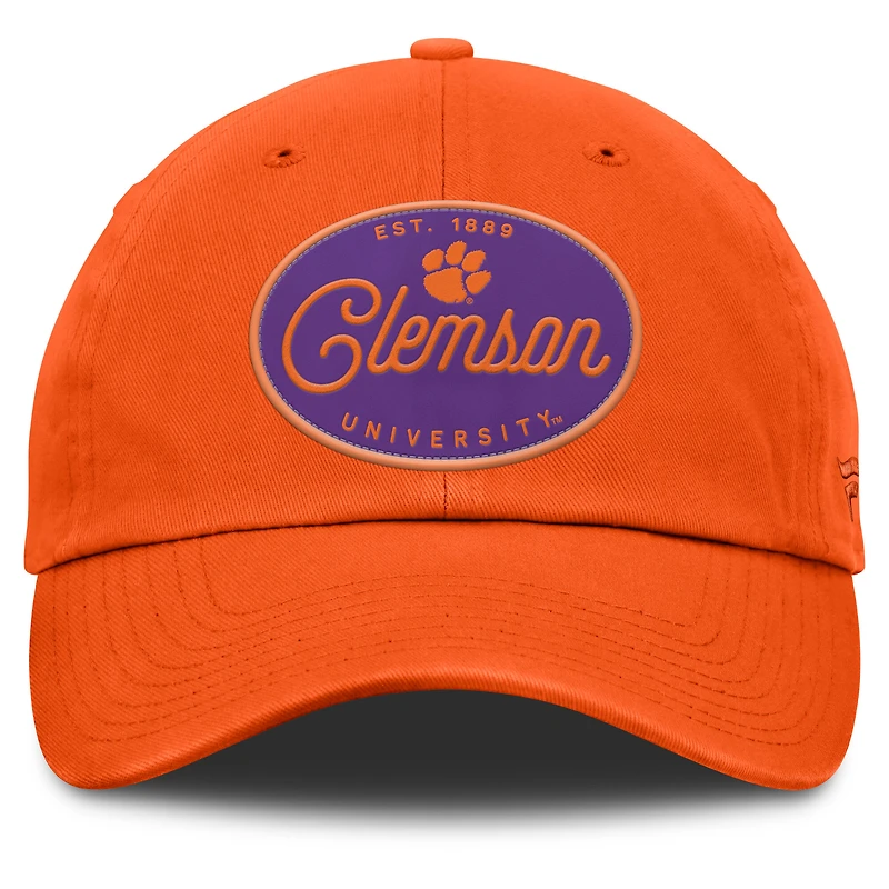 Casquette ajustable Candid orange Fanatics pour femmes des Clemson Tigers
