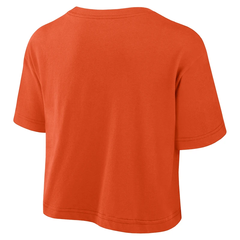 T-shirt court Nike Orange Clemson Tigers Athletic Prep Arch Dri-FIT pour femme