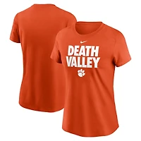 T-shirt Nike orange pour femme Clemson Tigers Local Ultimate Chant
