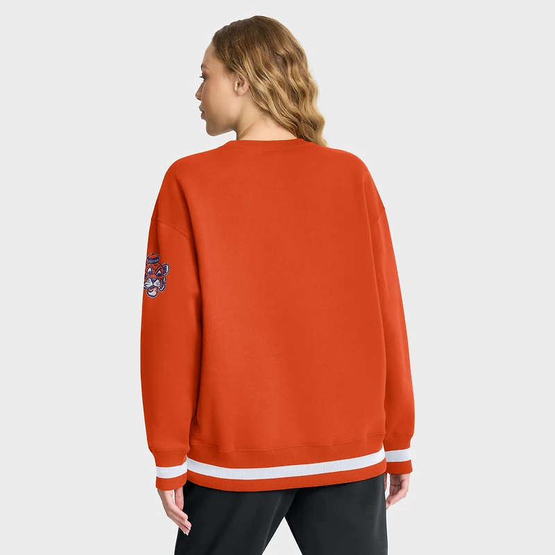 Sweat-shirt surdimensionné Nike orange Clemson Tigers Legacy Phoenix pour femme
