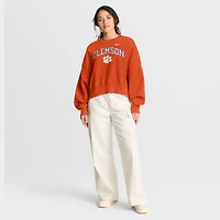 Sweat-shirt oversize Nike Orange Clemson Tigers Phoenix Arch pour femme