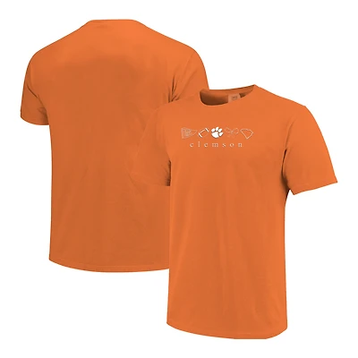 Women's  Orange Clemson Tigers Comfort Colors T-Shirt