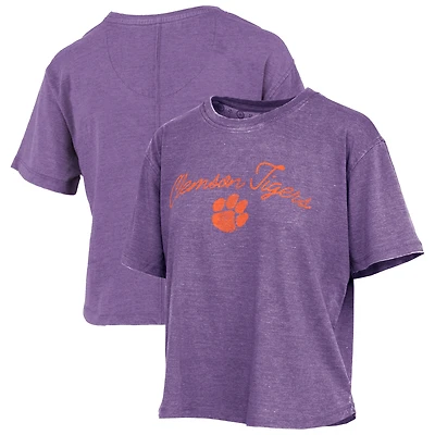 T-shirt Pressbox violet pour femme, style vintage