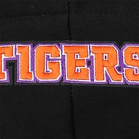 Sweat à capuche court en polaire Pro Standard pour femmes, Clemson Tigers Script Tail, noir