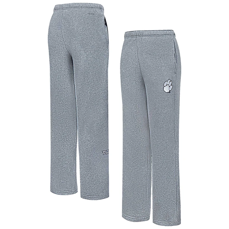 Women's Pro Standard Heather Charcoal Clemson Tigers Tonal Neutral Relaxed Fit Fleece Sweatpants