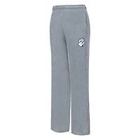 Women's Pro Standard Heather Charcoal Clemson Tigers Tonal Neutral Relaxed Fit Fleece Sweatpants
