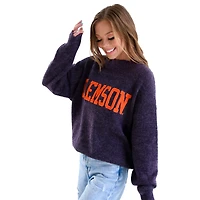 Pull oversize violet pour femme des Clemson Tigers