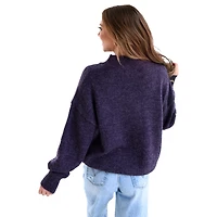 Pull oversize violet pour femme des Clemson Tigers