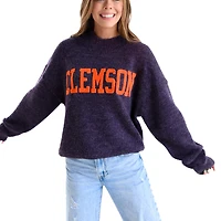 Pull oversize violet pour femme des Clemson Tigers