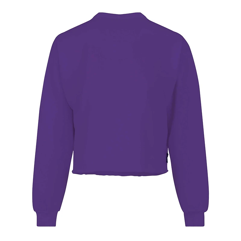 T-shirt court ample à manches longues violet Clemson Tigers pour femmes Spirit Jersey