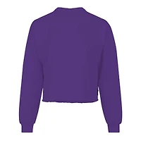 T-shirt court ample à manches longues violet Clemson Tigers pour femmes Spirit Jersey