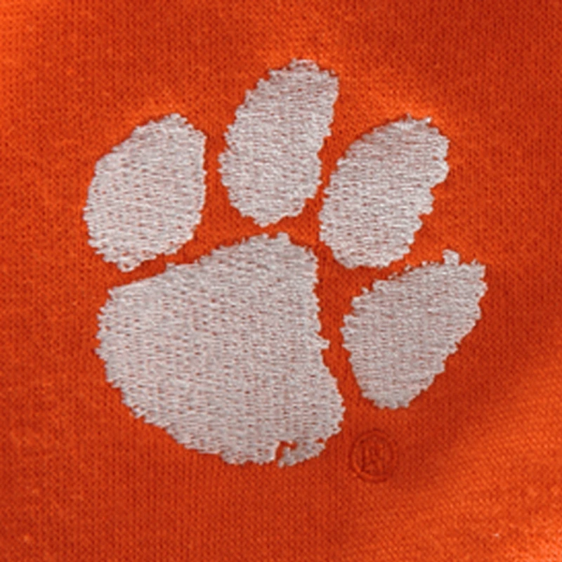 Sweat à capuche entièrement zippé avec nom arqué Clemson Tigers Stadium Athletic pour femme, orange