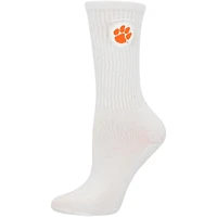 Women's ZooZatz Purple/White Clemson Tigers 2-Pack Quarter-Length Socks