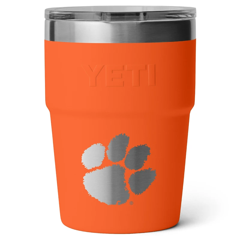 YETI Clemson Tigers 16oz. Rambler Stackable Cup with Magslider Lid