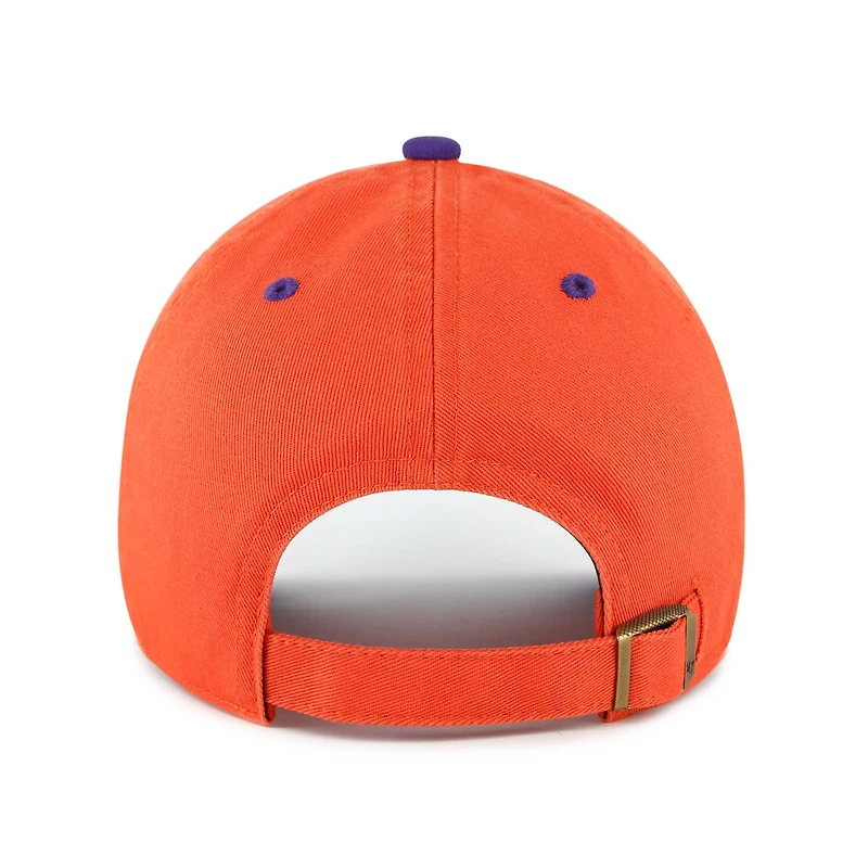 Youth '47  White Clemson Tigers Scooter Clean Up Adjustable Hat