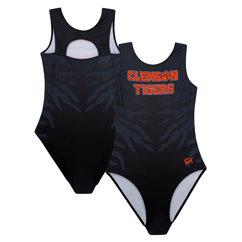 Justaucorps Elite Spirit noir pour jeunes Clemson Tigers