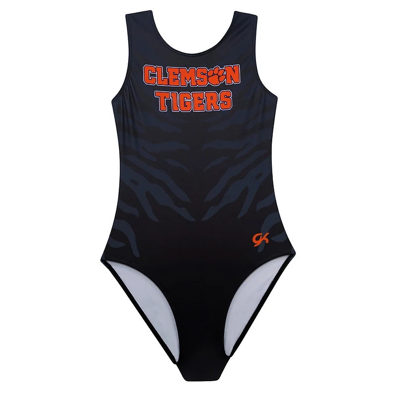 Justaucorps Elite Spirit noir pour jeunes Clemson Tigers