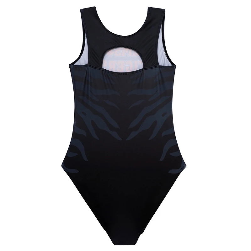 Youth Black Clemson Tigers Elite Spirit Leotard
