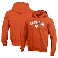 Sweat à capuche orange Champion des jeunes Clemson Tigers Campus