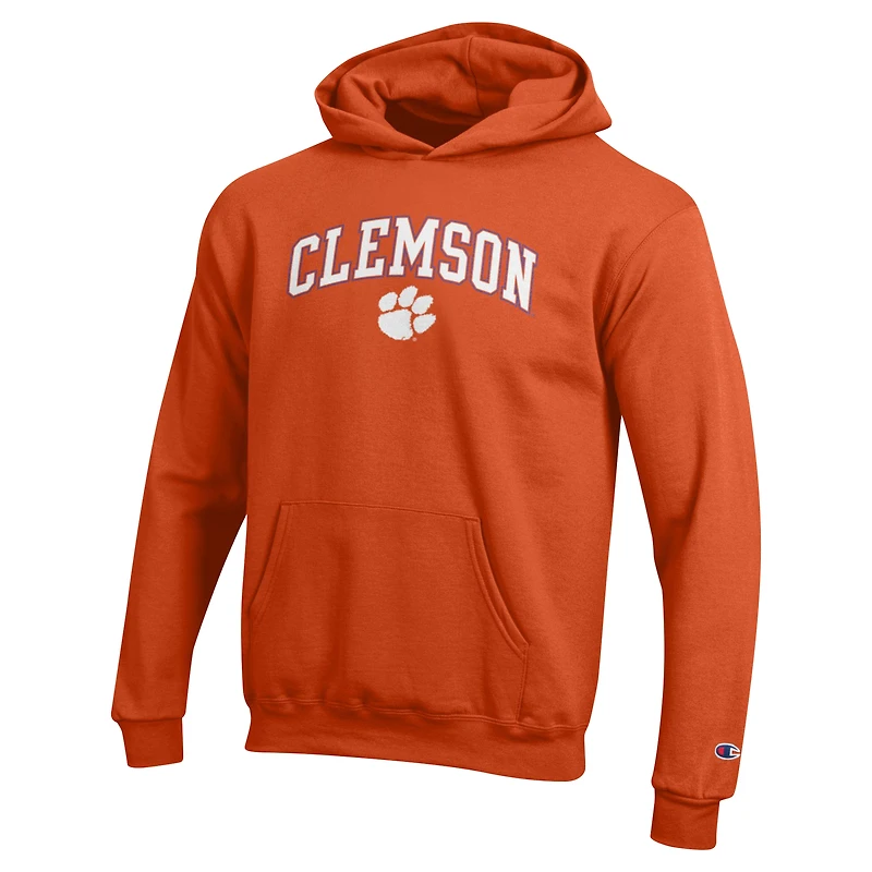 Sweat à capuche orange Champion des jeunes Clemson Tigers Campus