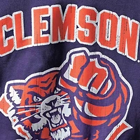 T-shirt pourpre de mascotte forte Clemson Tigers champion la jeunesse