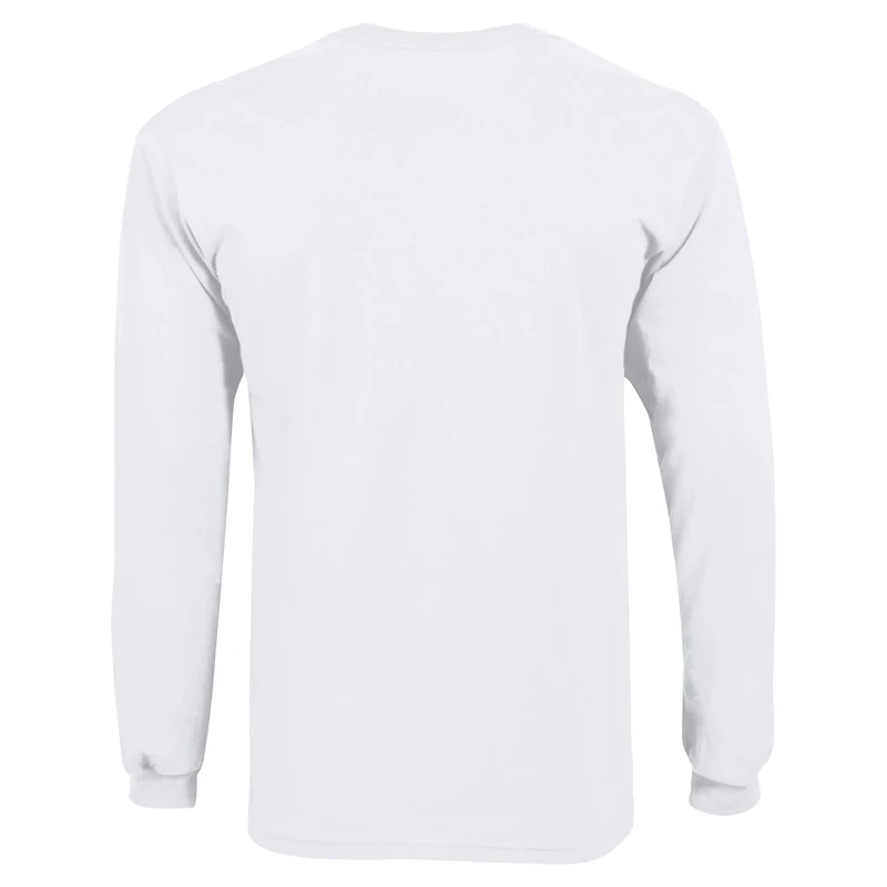 T-shirt blanc à manches longues avec logo Arch Over Clemson Tigers Champion des jeunes