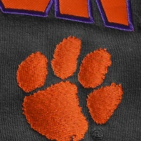 Chandail à capuchon avec arche et logo anthracite Clemson Tigers pour jeune