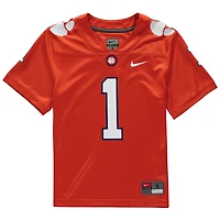 Youth Nike #1 Orange Clemson Tigers Replica Football Jersey