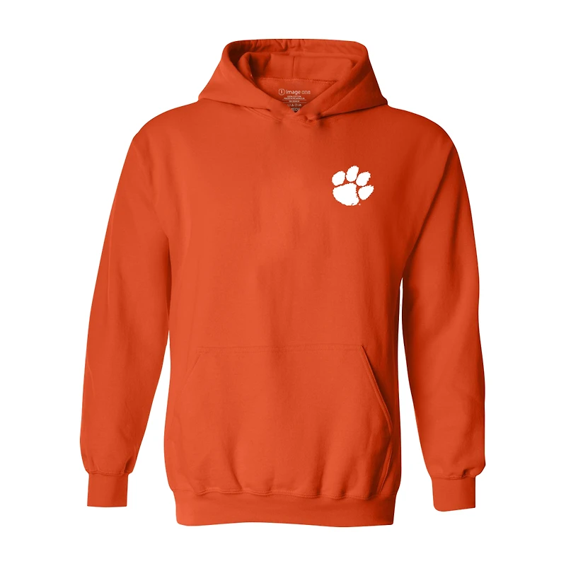 Sweat à capuche classique orange des Clemson Tigers pour les fêtes de fin d'année