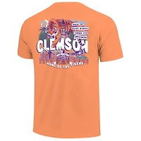 T-shirt pour jeunes Clemson Tigers orange, couleurs confortables, ambiance campus hyperlocale