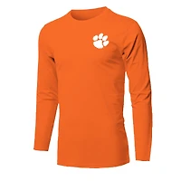 Youth  Orange Clemson Tigers Snowy Polaroid Long Sleeve T-Shirt