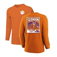 T-shirt à manches longues orange Clemson Tigers Snowy Polaroid pour jeunes