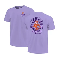 T-shirt violet à superposition de mascotte des Clemson Tigers