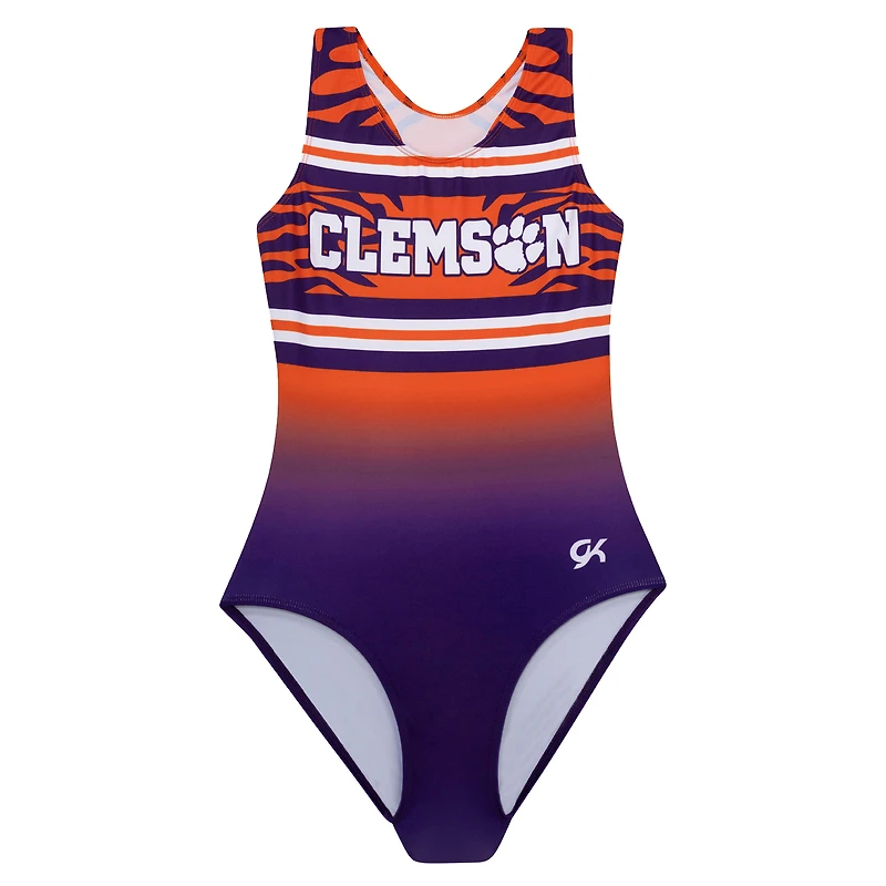 Justaucorps Elite Spirit violet pour jeunes Clemson Tigers