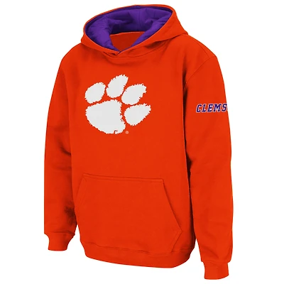 Sweat à capuche Youth Stadium Athletic orange Clemson Tigers avec grand logo