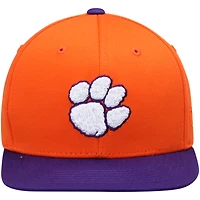 Casquette ajustable Top of the World Orange Clemson Tigers Maverick Snapback pour jeune