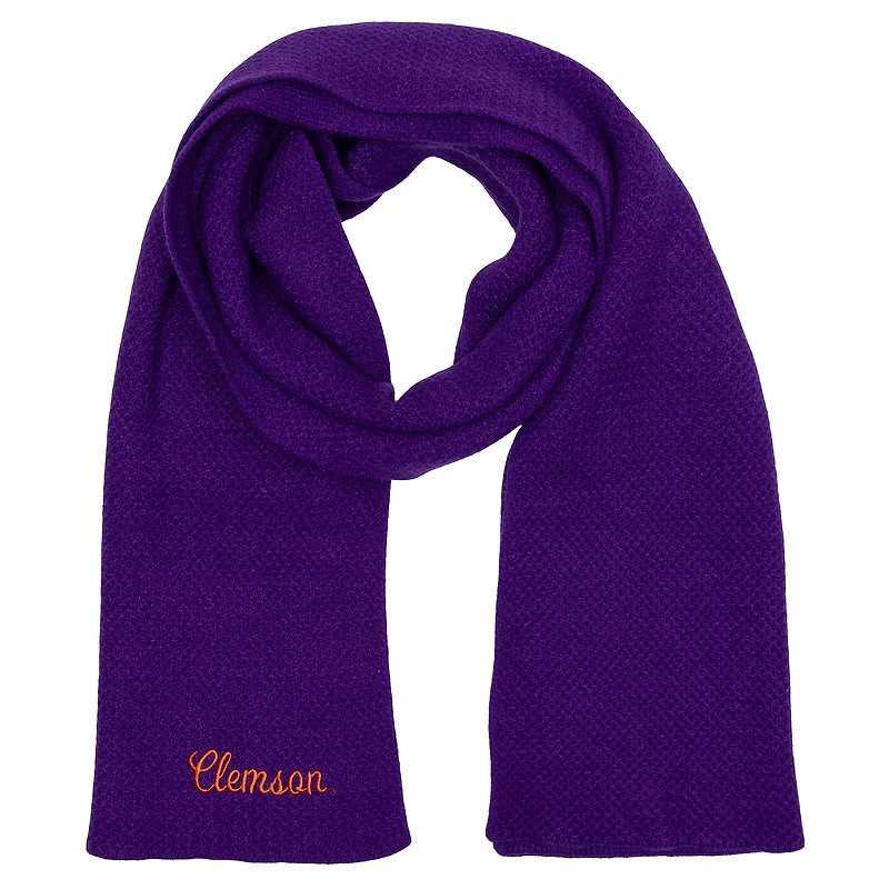 ZooZatz Purple Clemson Tigers Fashion Knit Scarf