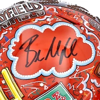 Casque autographié par Baker Mayfield Cleveland Browns - Peint à la main par l'artiste Charles Fazzino