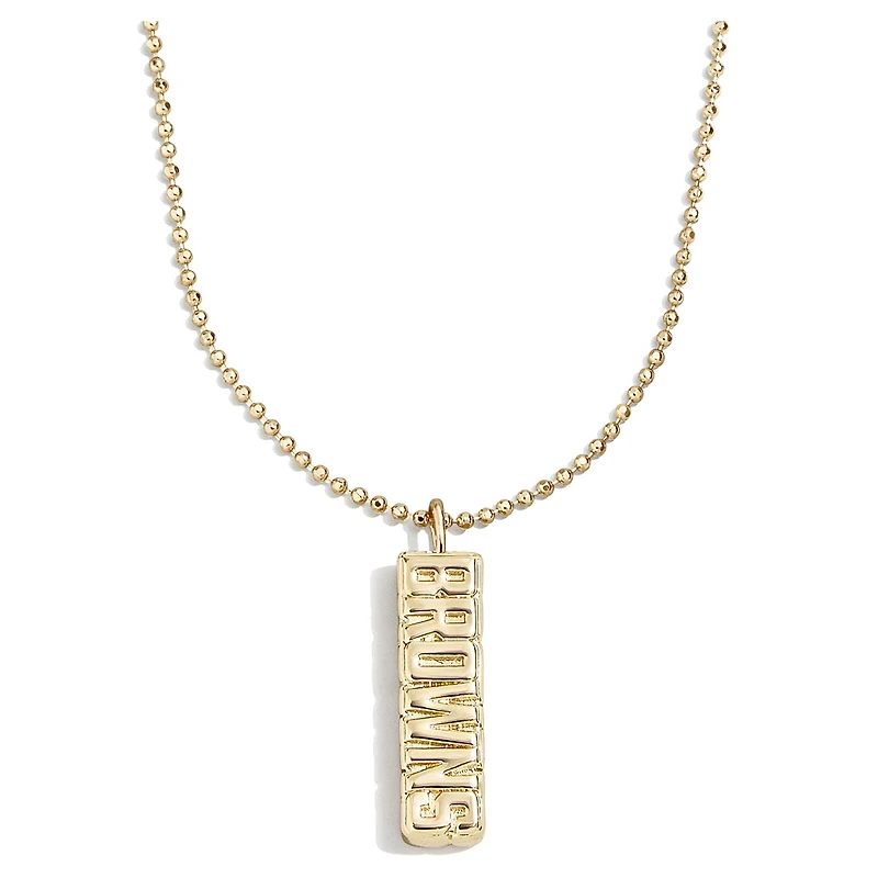 BaubleBar Cleveland Browns Collier à pendentif avec logo