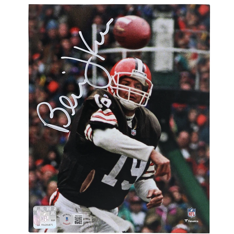Photo de passe autographiée de Bernie Kosar (Cleveland Browns), 20 x 25 cm
