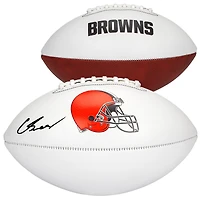 Carson Schwesinger Cleveland Browns Autographed Franklin White Panel Football