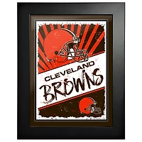 Cleveland Browns - Art encadré classique 12'' x 16''