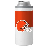Glacière mince à blocs de couleurs Cleveland Browns de 12 oz