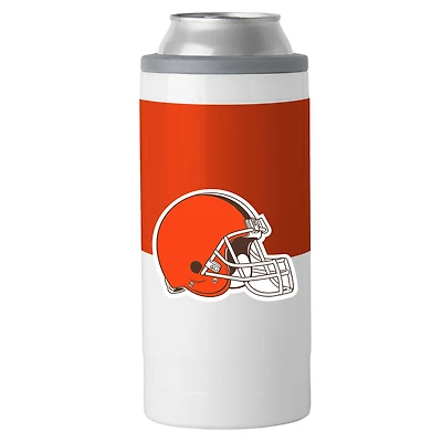 Glacière mince à blocs de couleurs Cleveland Browns de 12 oz