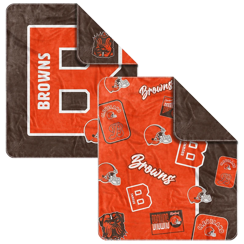 Couverture tissée Dream Weave Cleveland Browns 50" x 60"