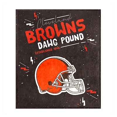 Couverture en peluche Cleveland Browns 60" x 70"