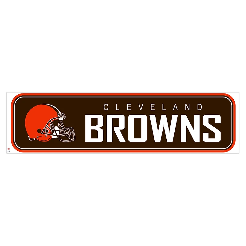 Mur repositionnable Cleveland Browns 90 `` x 23 '' - décalcomanie