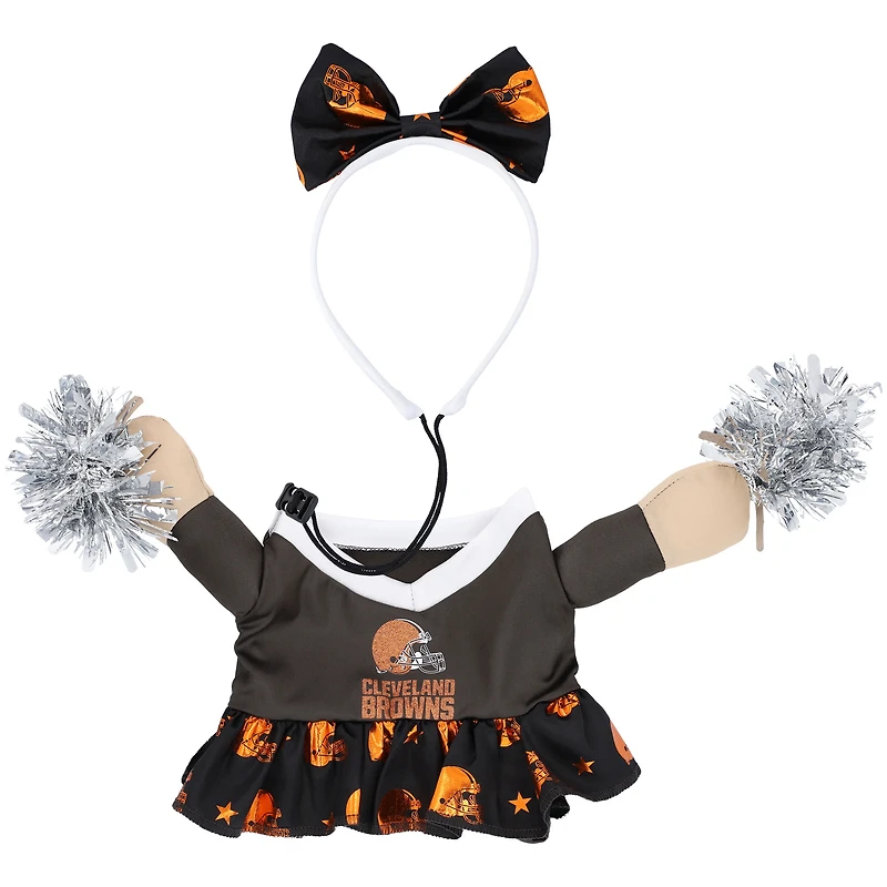 Costume de chien cheerleader des Cleveland Browns